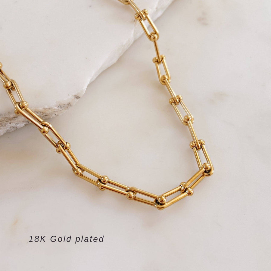 18k gold plated chunky chain