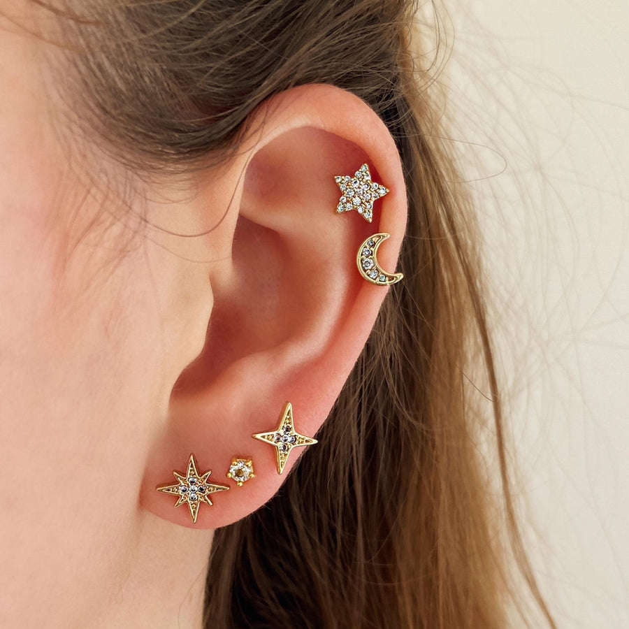 star stacking earrings 