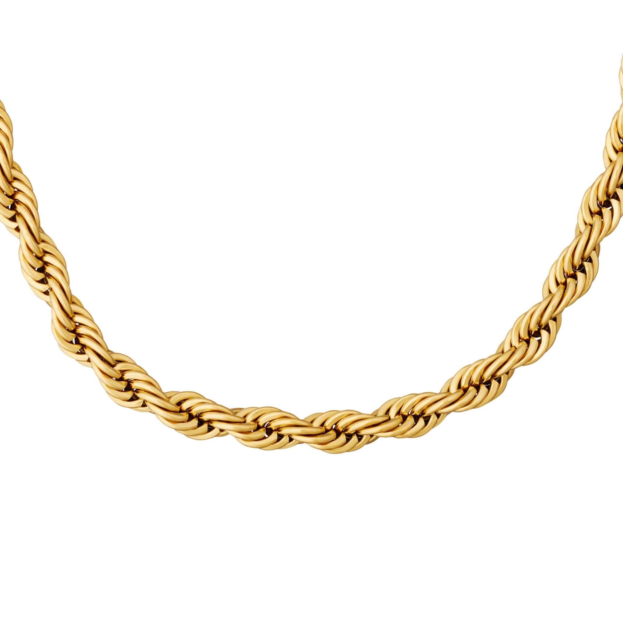 10mm gold deals rope chain