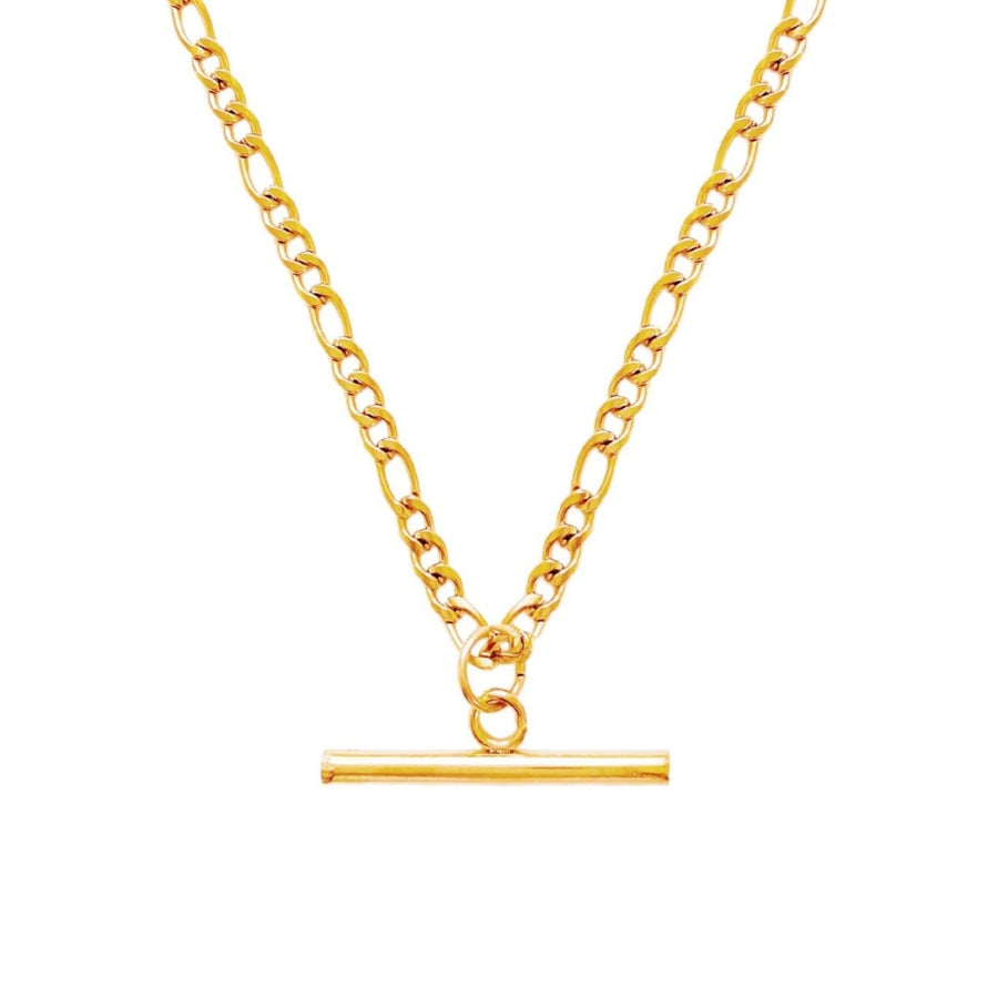 fob necklace in gold